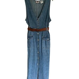 Vintage Faded Glory Denim Midi Dress